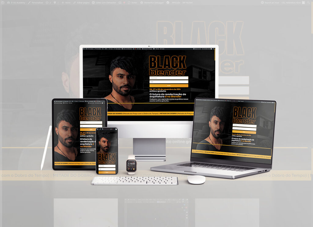 Site Black Blender - Mockup