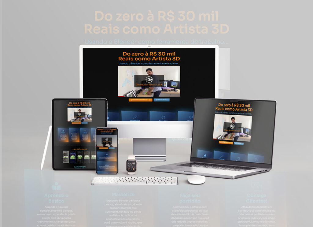 Site Bviz Academy - Mockup